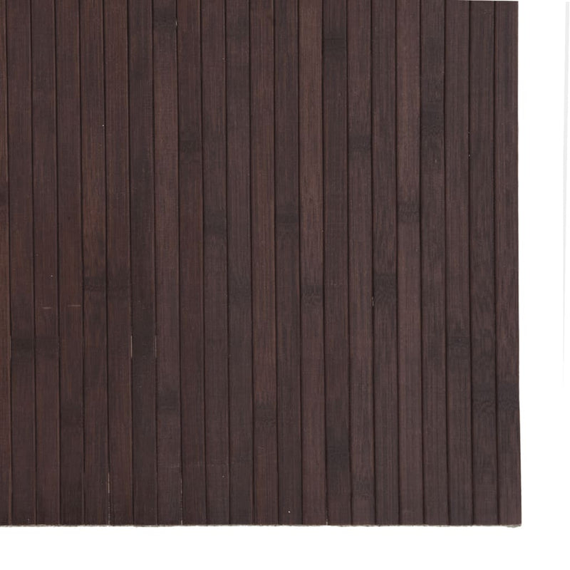 vidaXL négyszögletű sötétbarna bambusz szőnyeg 80 x 200 cm