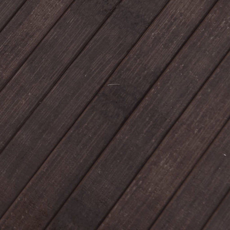 vidaXL négyszögletű sötétbarna bambusz szőnyeg 80 x 200 cm