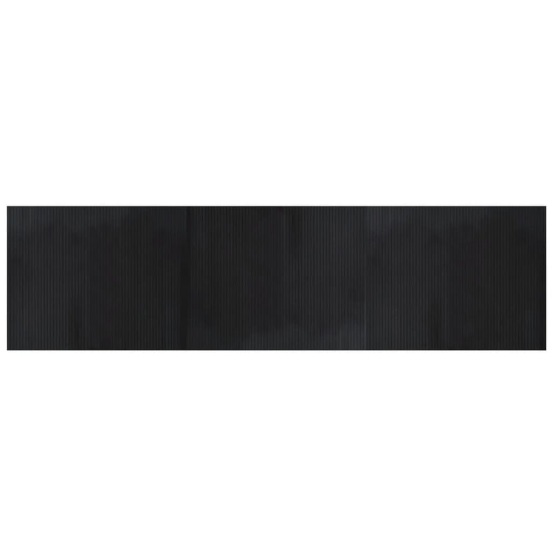 vidaXL négyszögletű fekete bambusz szőnyeg 80 x 300 cm