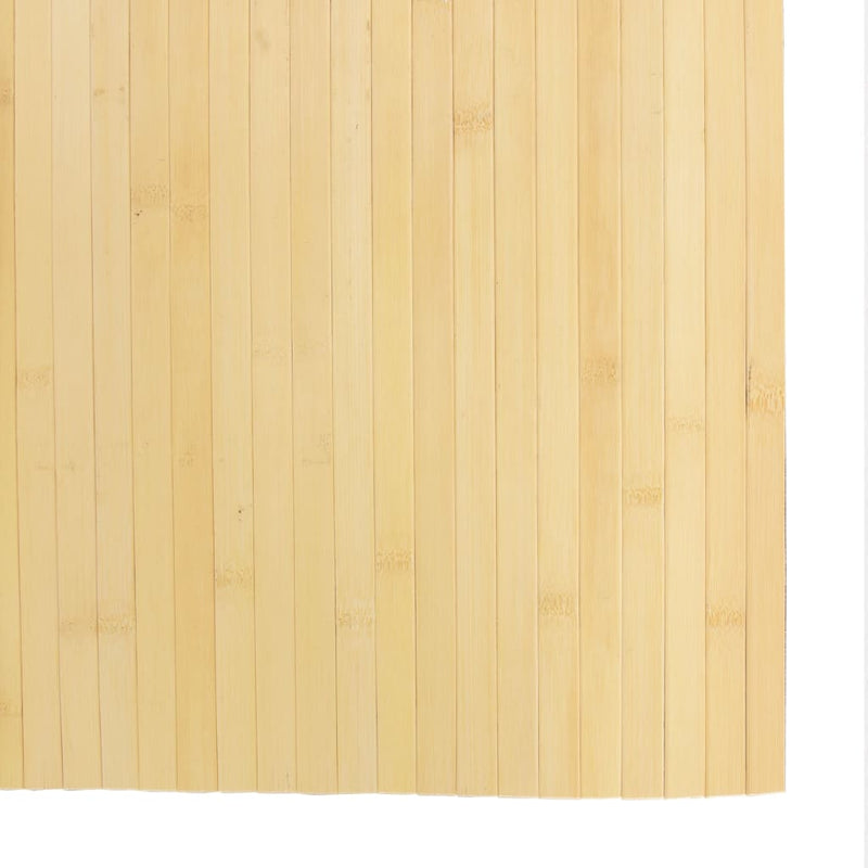vidaXL négyszögletű világos természetes bambusz szőnyeg 80 x 300 cm
