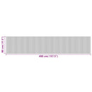 vidaXL négyszögletű fekete bambusz szőnyeg 80 x 400 cm