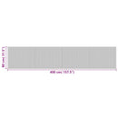 vidaXL négyszögletű világos természetes bambusz szőnyeg 80x 400 cm