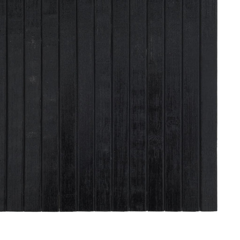 vidaXL négyszögletű fekete bambusz szőnyeg 100 x 100 cm