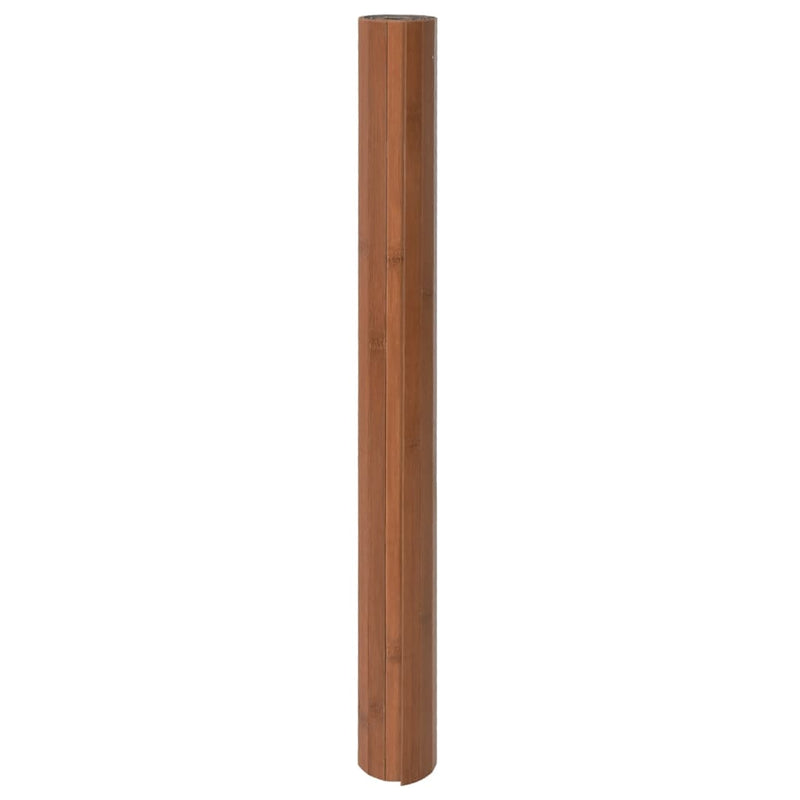 vidaXL négyszögletű barna bambusz szőnyeg 100 x 100 cm