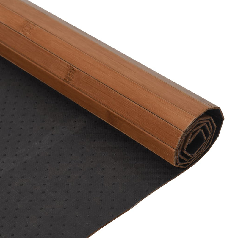 vidaXL négyszögletű barna bambusz szőnyeg 100 x 100 cm