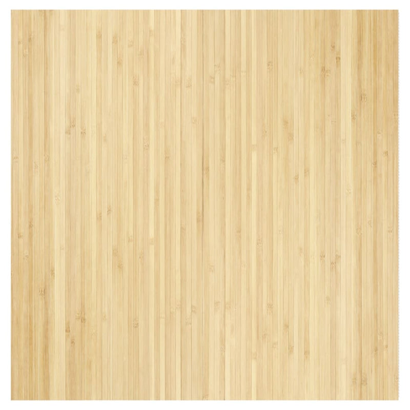 vidaXL négyszögletű világos természetes bambusz szőnyeg 100 x 100 cm