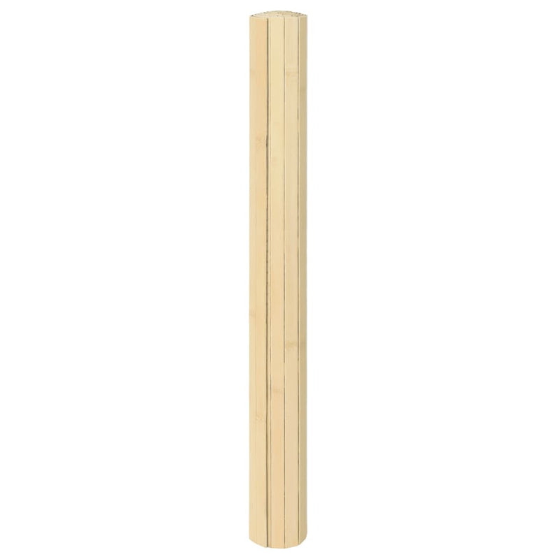 vidaXL négyszögletű világos természetes bambusz szőnyeg 100 x 100 cm