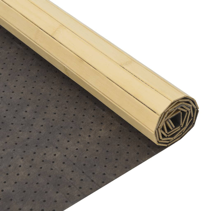 vidaXL négyszögletű világos természetes bambusz szőnyeg 100 x 100 cm