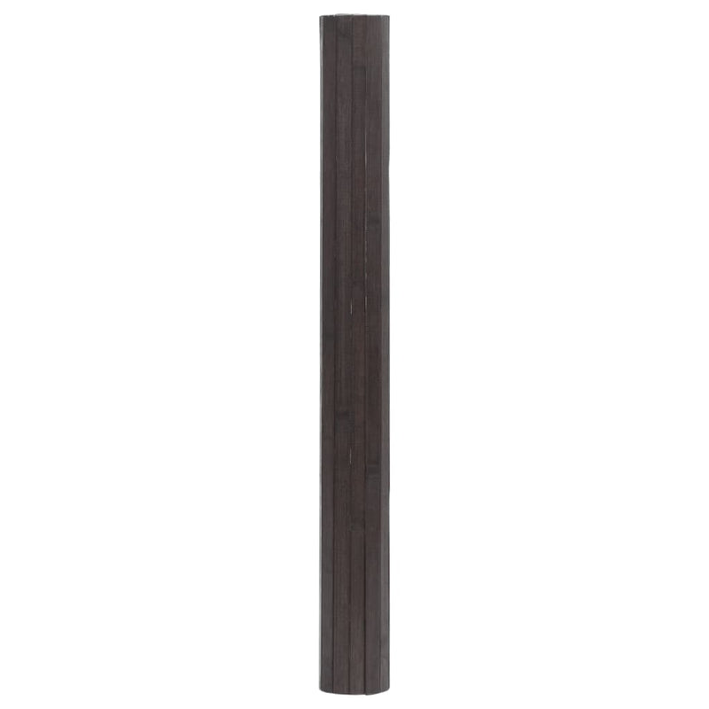 vidaXL négyszögletű sötétbarna bambusz szőnyeg 100 x 100 cm