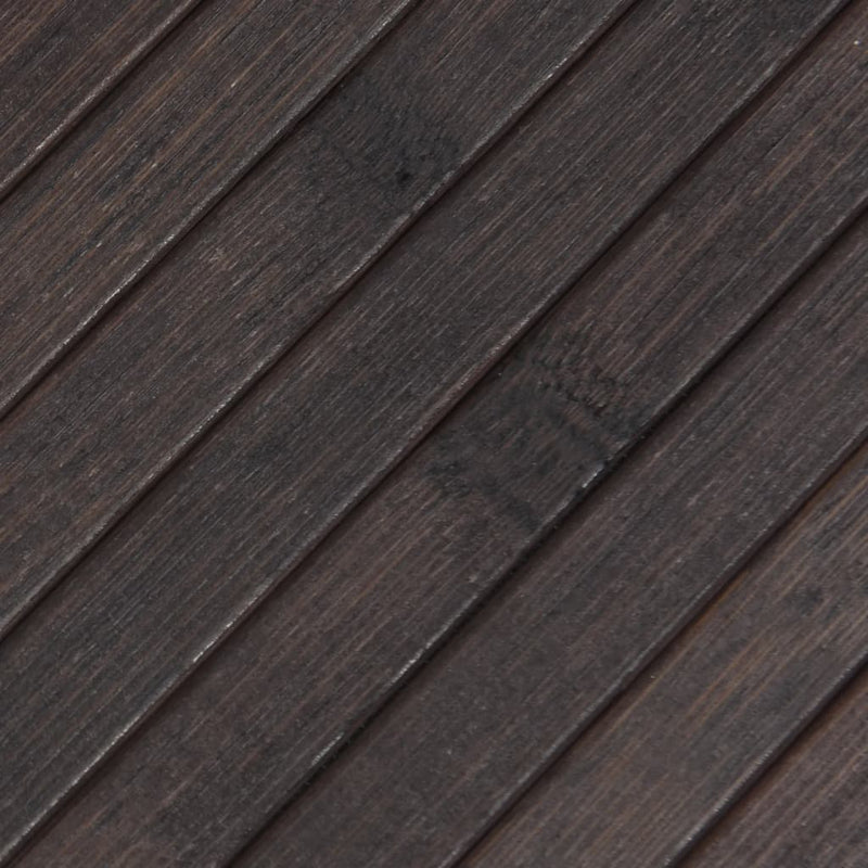 vidaXL négyszögletű sötétbarna bambusz szőnyeg 100 x 100 cm