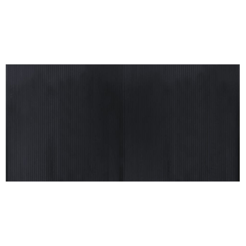 vidaXL négyszögletű fekete bambusz szőnyeg 100 x 200 cm