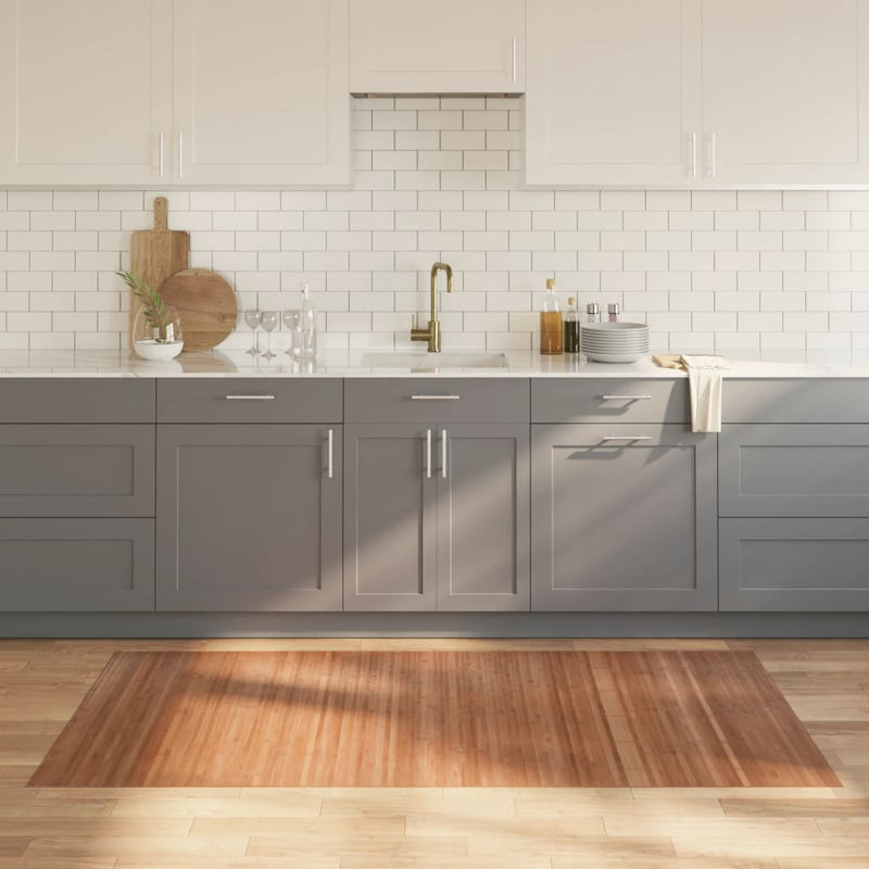 vidaXL négyszögletű természetes bambusz szőnyeg 100 x 200 cm