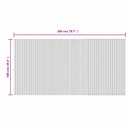 vidaXL négyszögletű barna bambusz szőnyeg 100 x 200 cm