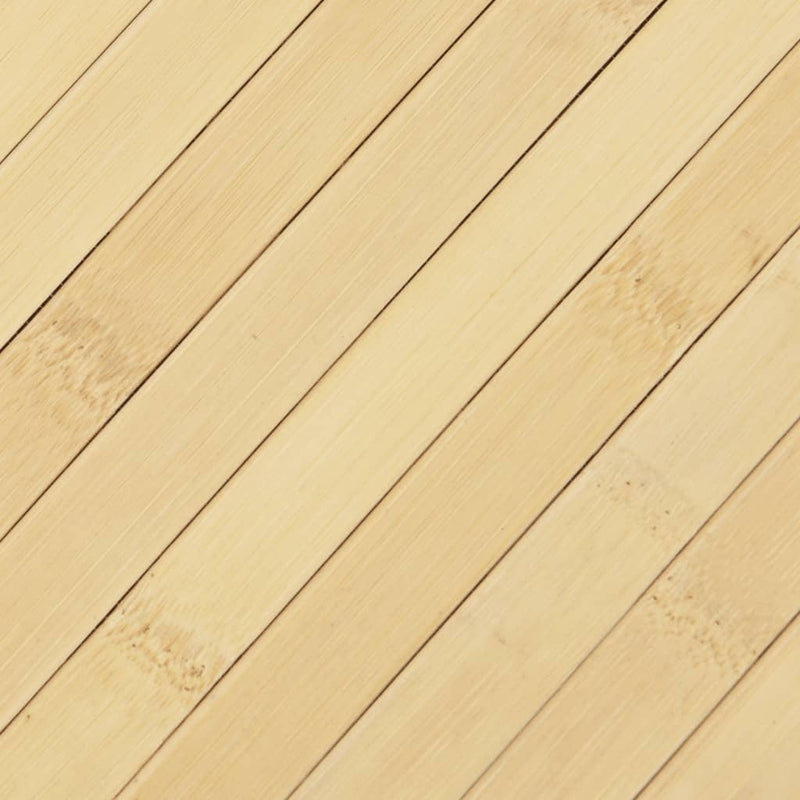 vidaXL négyszögletű világos természetes bambusz szőnyeg 100 x 200 cm