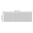 vidaXL négyszögletű fekete bambusz szőnyeg 100 x 300 cm