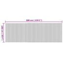 vidaXL négyszögletű természetes bambusz szőnyeg 100 x 300 cm
