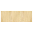 vidaXL négyszögletű világos természetes bambusz szőnyeg 100 x 300 cm