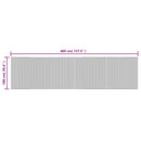 vidaXL négyszögletű fekete bambusz szőnyeg 100 x 400 cm