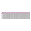 vidaXL négyszögletű szürke bambusz szőnyeg 100 x 500 cm