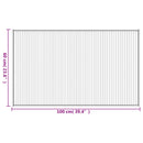 vidaXL négyszögletű fekete bambusz szőnyeg 60 x 100 cm