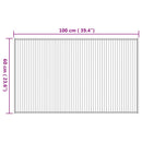 vidaXL négyszögletű természetes bambusz szőnyeg 60 x 100 cm