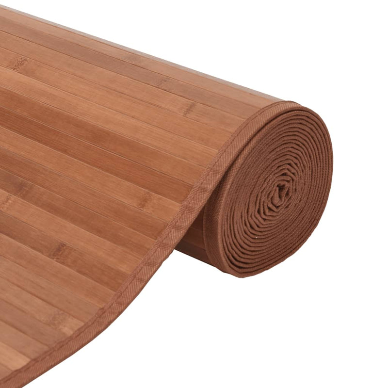 vidaXL négyszögletű barna bambusz szőnyeg 60 x 100 cm