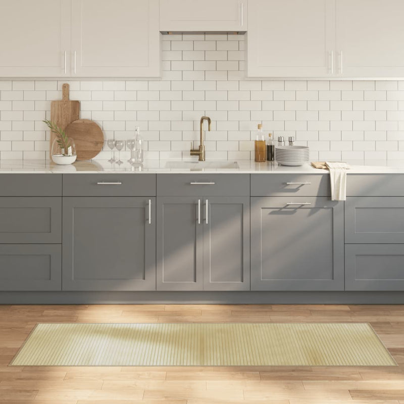 vidaXL négyszögletű világos természetes bambusz szőnyeg 60 x 200 cm