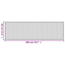 vidaXL négyszögletű sötétbarna bambusz szőnyeg 60 x 200 cm