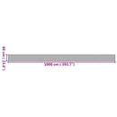 vidaXL négyszögletű természetes bambusz szőnyeg 60 x 1000 cm