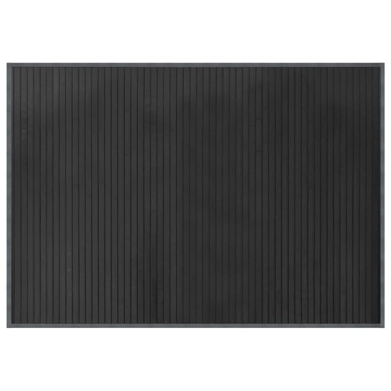vidaXL négyszögletű szürke bambusz szőnyeg 70 x 100 cm