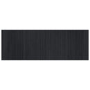 vidaXL négyszögletű fekete bambusz szőnyeg 70 x 200 cm