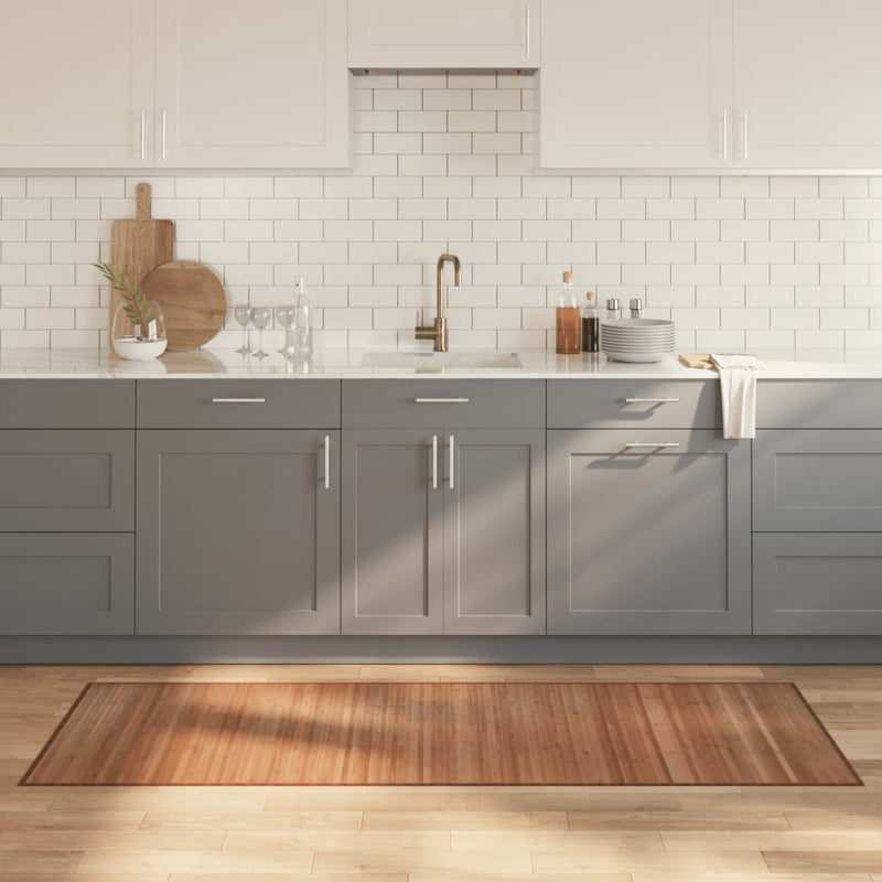 vidaXL négyszögletű természetes bambusz szőnyeg 70 x 200 cm