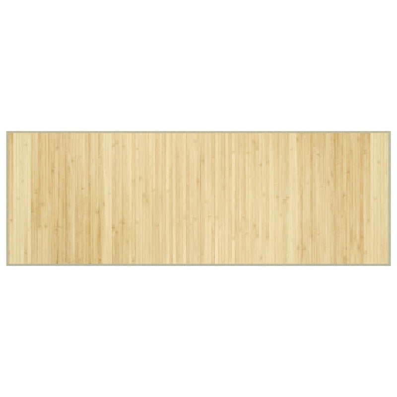 vidaXL négyszögletű világos természetes bambusz szőnyeg 70 x 200 cm