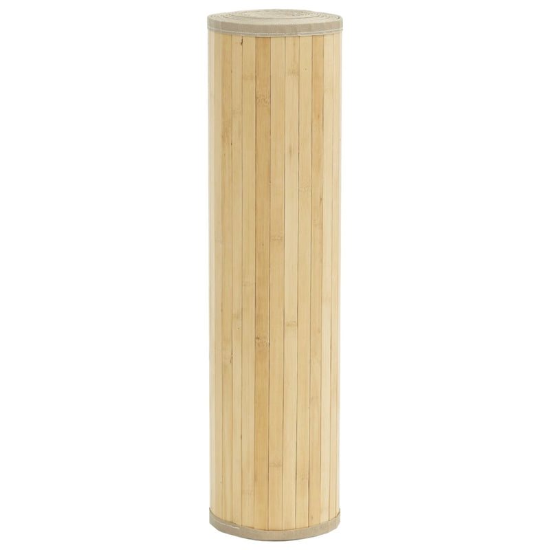vidaXL négyszögletű világos természetes bambusz szőnyeg 70 x 200 cm