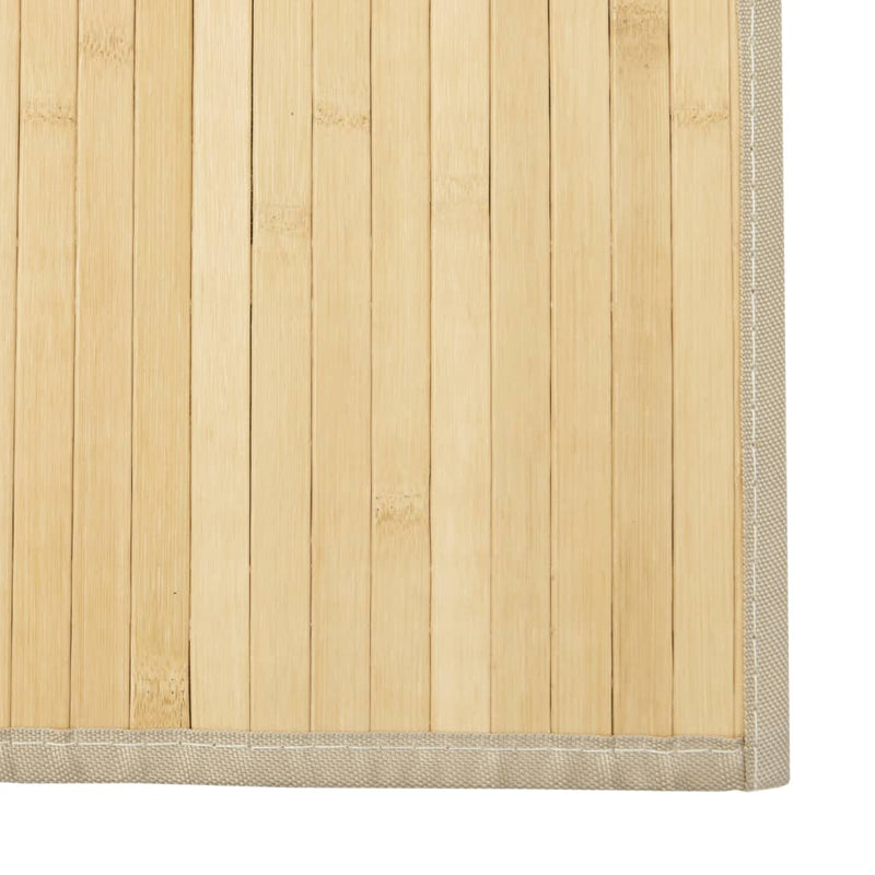 vidaXL négyszögletű világos természetes bambusz szőnyeg 70 x 200 cm