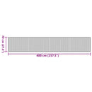 vidaXL négyszögletű világos természetes bambusz szőnyeg 70 x 400 cm