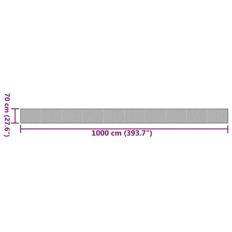 vidaXL négyszögletű természetes bambusz szőnyeg 70 x 1000 cm