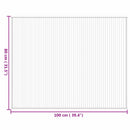 vidaXL négyszögletű természetes bambusz szőnyeg 80 x 100 cm