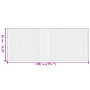vidaXL négyszögletű természetes bambusz szőnyeg 80 x 200 cm