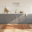 vidaXL négyszögletű természetes bambusz szőnyeg 80 x 200 cm