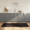 vidaXL négyszögletű sötétbarna bambusz szőnyeg 80 x 200 cm