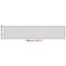 vidaXL négyszögletű természetes bambusz szőnyeg 80 x 400 cm