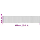 vidaXL négyszögletű sötétbarna bambusz szőnyeg 80 x 400 cm
