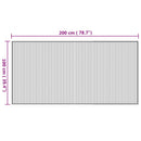 vidaXL négyszögletű természetes bambusz szőnyeg 100 x 200 cm