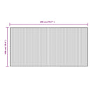 vidaXL négyszögletű barna bambusz szőnyeg 100 x 200 cm