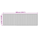 vidaXL négyszögletű természetes bambusz szőnyeg 100 x 300 cm