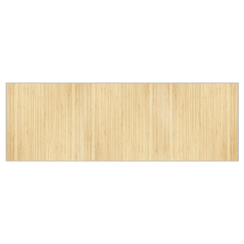 vidaXL négyszögletű világos természetes bambusz szőnyeg 100 x 300 cm