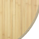 vidaXL kerek világos természetes bambusz szőnyeg 60 cm