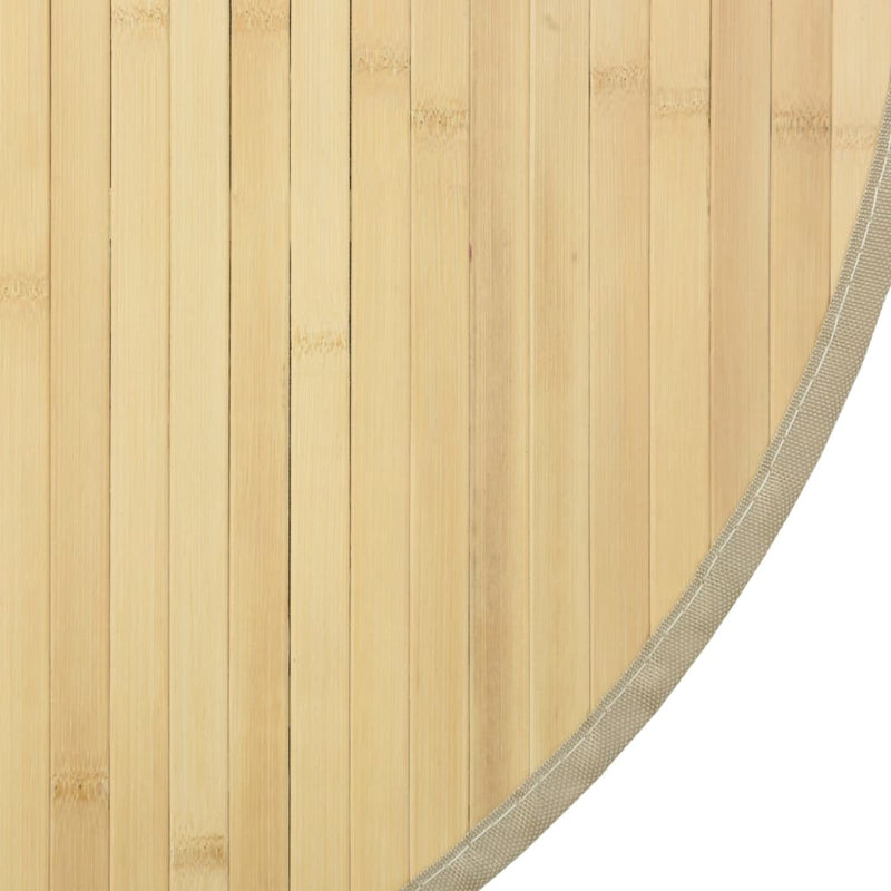 vidaXL kerek világos természetes bambusz szőnyeg 60 cm