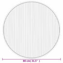 vidaXL kerek barna bambusz szőnyeg 80 cm